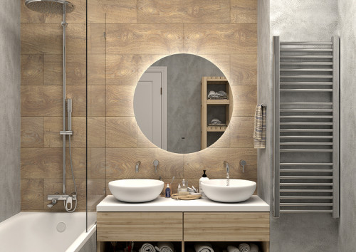 Зеркало Континент Ajour D 1000 ЗЛП2093 с подсветкой с бесконтактным выключателем стекло