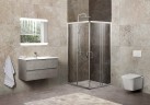 Душевой уголок BelBagno Unique 100х100 UNIQUE-A-2-85/100-P-Cr профиль Хром стекло рифленое