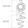 Держатель для фена WasserKRAFT K-1080GM Оружейная сталь
