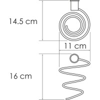 Держатель для фена WasserKRAFT K-1080GM Оружейная сталь
