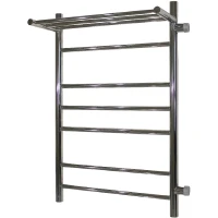 Водяной полотенцесушитель Melodia della vita Shelf 50х80х1 П6 R MTRSH5080 с полкой Полированная сталь