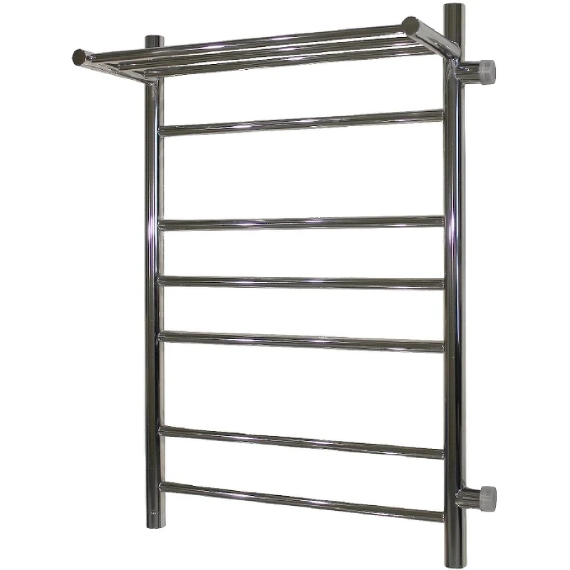 Водяной полотенцесушитель Melodia della vita Shelf 50х80х1 П6 R MTRSH5080 с полкой Полированная сталь