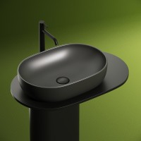 Раковина-чаша Ceramicanova Element 60 CN6047MDH Темный антрацит матовый фарфор накладная