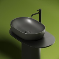 Раковина-чаша Ceramicanova Element 60 CN6047MDH Темный антрацит матовый фарфор накладная