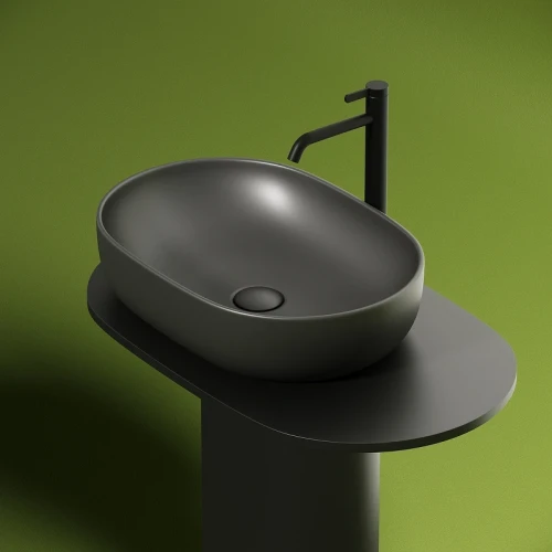 Раковина-чаша Ceramicanova Element 60 CN6047MDH Темный антрацит матовый фарфор накладная
