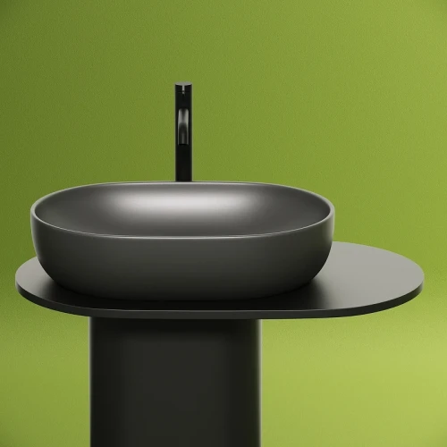 Раковина-чаша Ceramicanova Element 60 CN6047MDH Темный антрацит матовый фарфор накладная