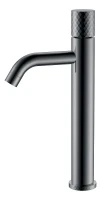 Смеситель для раковины Boheme Stick 122-SGM цвет Оружейная сталь глянцевая