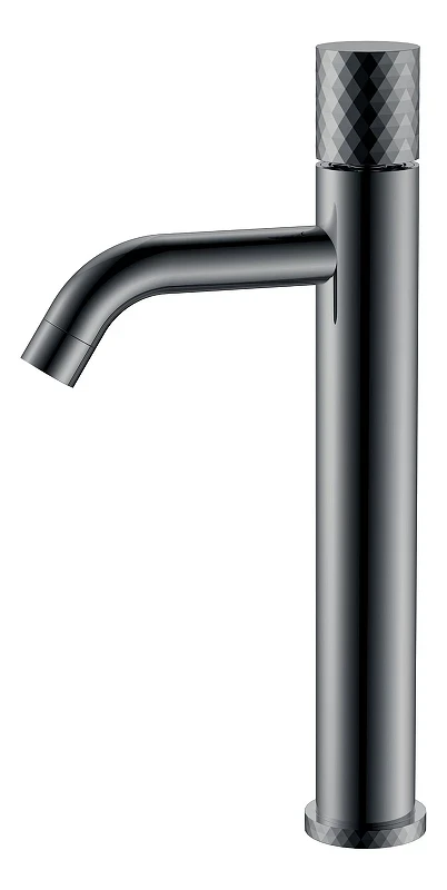 Смеситель для раковины Boheme Stick 122-SGM цвет Оружейная сталь глянцевая