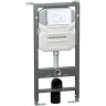 Комплект унитаза с инсталляцией Ceramicanova Play CN3001_1001W_1000 с сиденьем Микролифт и Белой клавишей смыва фаянс подвесной