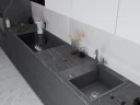 Кухонная мойка Emar Quartz 58 EMQ-1580.Q цвет Антрацит