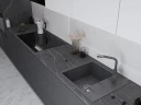 Кухонная мойка Emar Quartz 58 EMQ-1580.Q цвет Антрацит