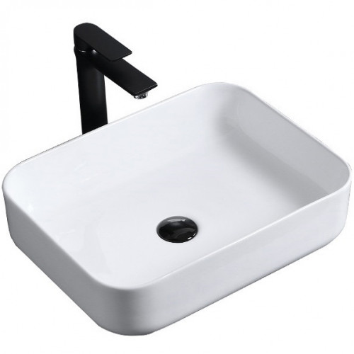 Раковина-чаша CeramaLux 50 9391 Белая фаянс накладная