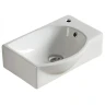 Раковина CeramaLux 40 78404L Белая фаянс подвесная