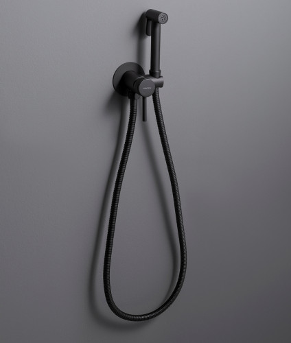 Гигиенический душ со смесителем Allen Brau Priority 5.31A29-31 Черный матовый латунь встраиваемый