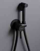 Гигиенический душ со смесителем Allen Brau Priority 5.31A29-31 Черный матовый латунь встраиваемый