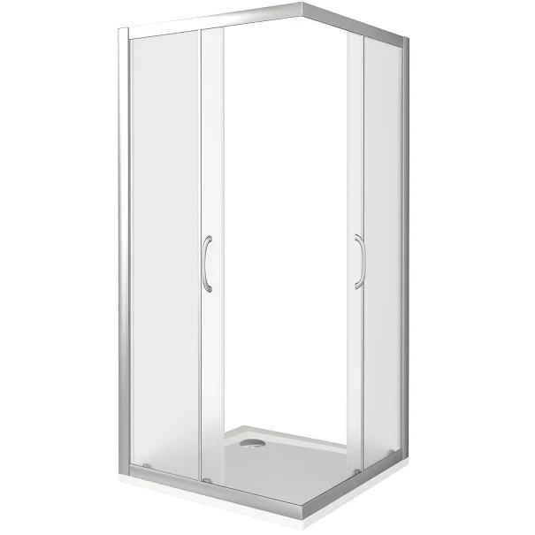 Душевой уголок Good Door Neo CR-80-C-CH 80х80 профиль Хром стекло прозрачное