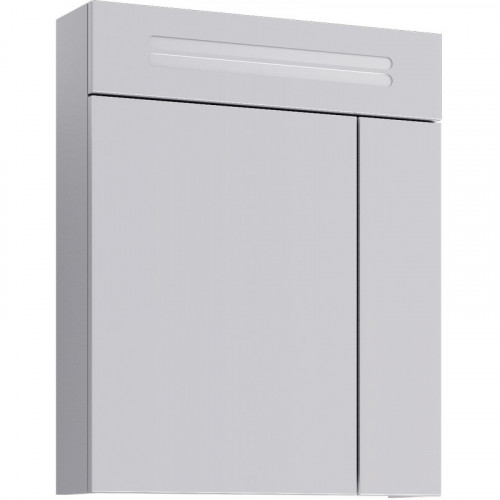 Зеркальный шкаф Aqwella Нео 60 Neo.04.06 с подсветкой Белый МДФ / ЛДСП