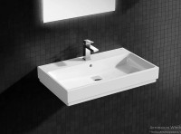 Раковина Grohe Cube Ceramic 80 3946900H Альпин-белая фаянс подвесная