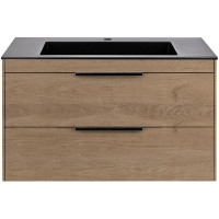 Тумба под раковину Vincea Chiara 2D 80 VMC-2C2800NO подвесная N.Oak МДФ / ЛДСП
