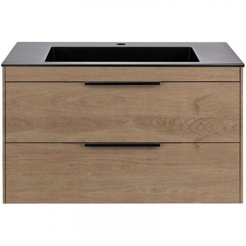 Тумба под раковину Vincea Chiara 2D 80 VMC-2C2800NO подвесная N.Oak МДФ / ЛДСП