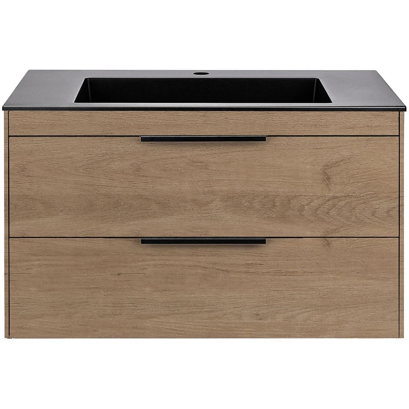 Тумба под раковину Vincea Chiara 2D 80 VMC-2C2800NO подвесная N.Oak МДФ / ЛДСП