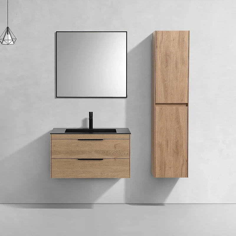 Тумба под раковину Vincea Chiara 2D 80 VMC-2C2800NO подвесная N.Oak МДФ / ЛДСП
