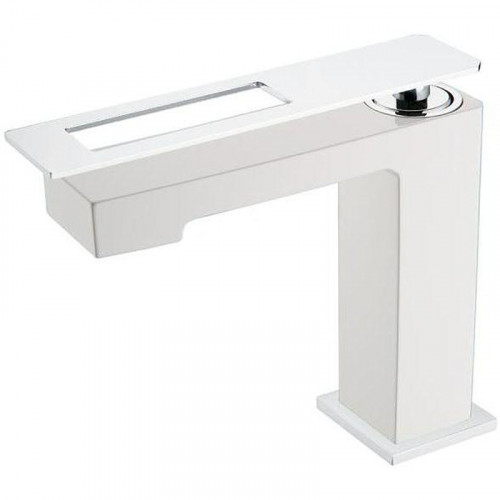 Смеситель для раковины Boheme Q 141-WCR Белый Хром латунь