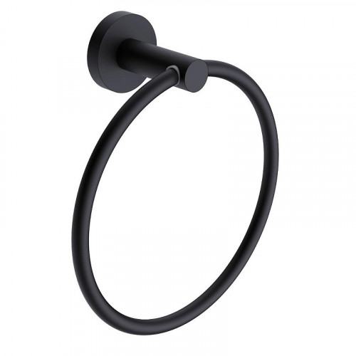 Кольцо для полотенец AQUAme Trento AQM7207MB цвет Черный матовый