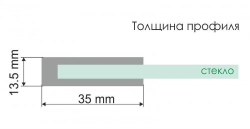 Душевая перегородка WasserKRAFT Abens 110 20W46 профиль Черный стекло прозрачное
