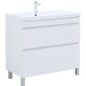Тумба под раковину Aquanet Нота New 90 344147 Белый глянец