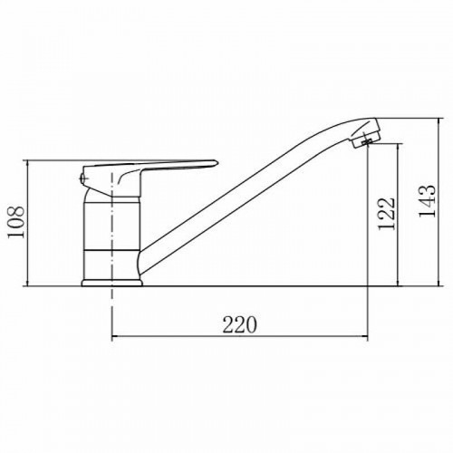 Смеситель для кухни Fashun A4204 цвет Хром