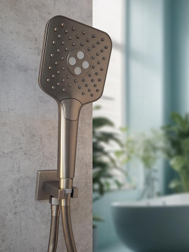 Душевая система AltroBagno Lamberto 040411 GM с термостатом цвет Оружейная сталь