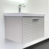 Тумба с раковиной Comforty Касабланка 60 00-00020108 подвесная цвет Серый шелк