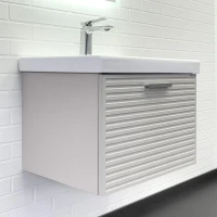 Тумба с раковиной Comforty Касабланка 60 00-00020108 подвесная цвет Серый шелк