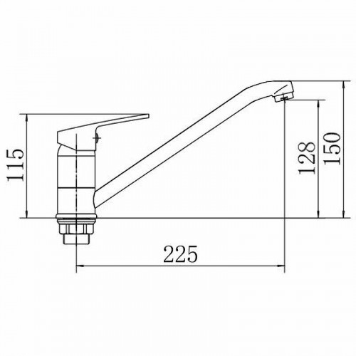 Смеситель для кухни Fashun A4916 цвет Хром