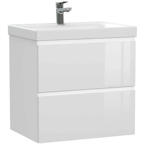 Тумба с раковиной Cersanit Moduo 60 64140+Como 60 S-UM-COM60/1-w подвесная Белая