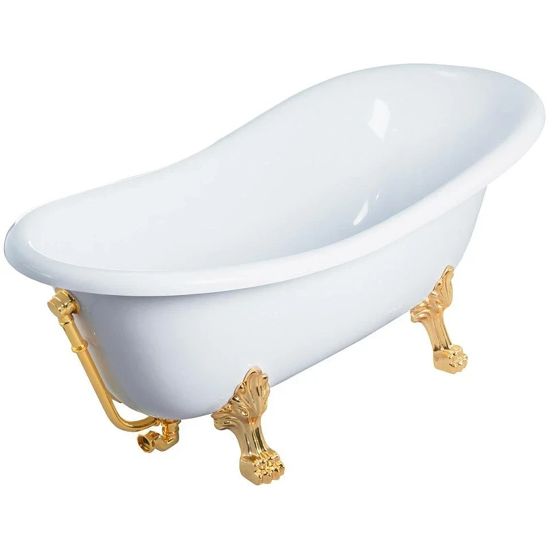 Ванна из искусственного камня Migliore Bella 170x80 23131 ножки Leone Lux Золото