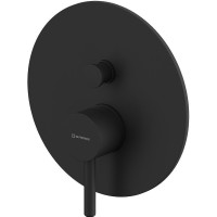 Смеситель для ванны Whitecross Y black YSET06BL Черный матовый латунь встраиваемый