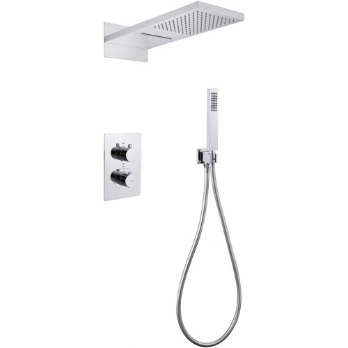 Душевая система Abber Weiss Insel AF8052 с термостатом Хром латунь встраиваемый