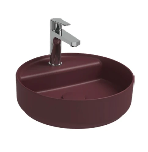 Раковина накладная Isvea Infinity 36 10NF65042-2R цвет Бордовый матовый