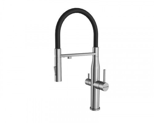 Смеситель для кухни KUCHENSTERN ELIT-FE 407SS40 цвет Нержавеющая сталь