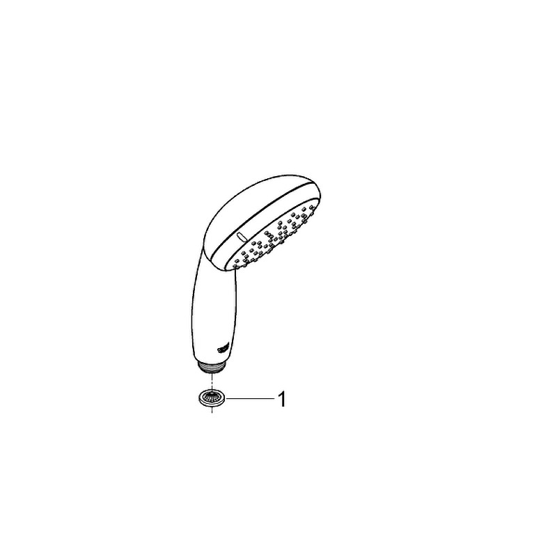 Ручной душ Grohe Tempesta 100 26161001 Хром пластик