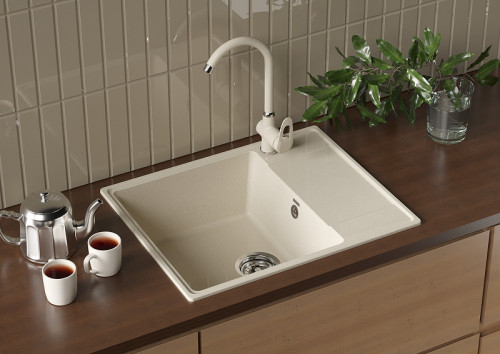 Смеситель для кухни Ulgran Quartz UQ-006-04 Платина латунь