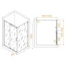 Душевой уголок RGW Tornado 120x100 020744120-14 профиль цвет Черный стекло прозрачное