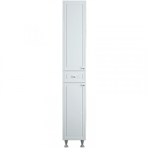 Шкаф пенал Damixa RedBlu Palace One 30 M41CSR0303WG с бельевой корзиной Белый МДФ / ЛДСП