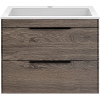 Тумба под раковину Vincea Chiara 2D 60 VMC-2C2600RO подвесная R.Oak МДФ / ЛДСП
