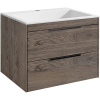 Тумба под раковину Vincea Chiara 2D 60 VMC-2C2600RO подвесная R.Oak МДФ / ЛДСП