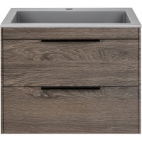 Тумба под раковину Vincea Chiara 2D 60 VMC-2C2600RO подвесная R.Oak МДФ / ЛДСП