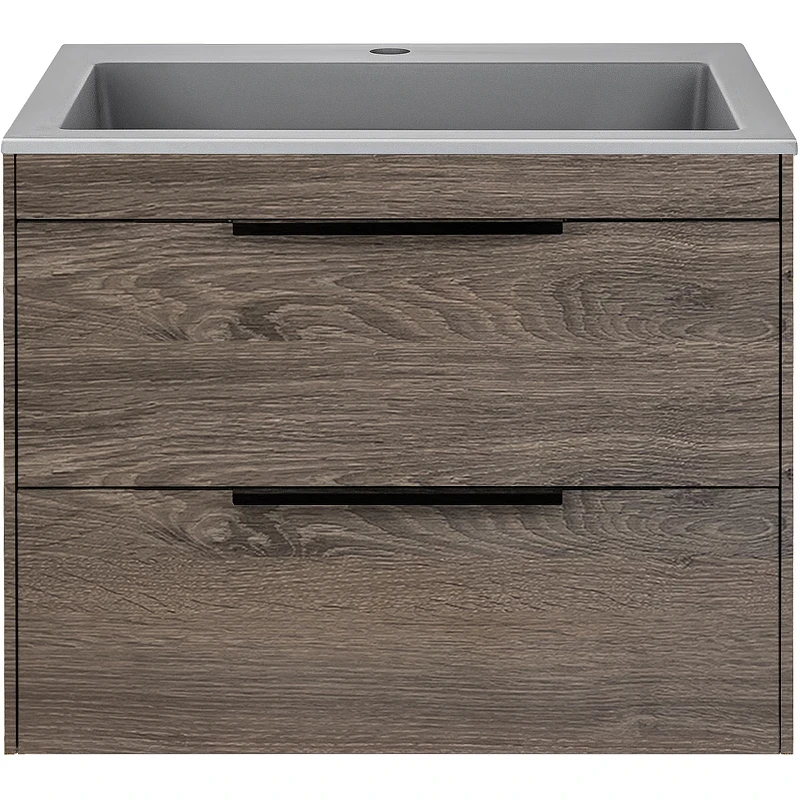 Тумба под раковину Vincea Chiara 2D 60 VMC-2C2600RO подвесная R.Oak МДФ / ЛДСП