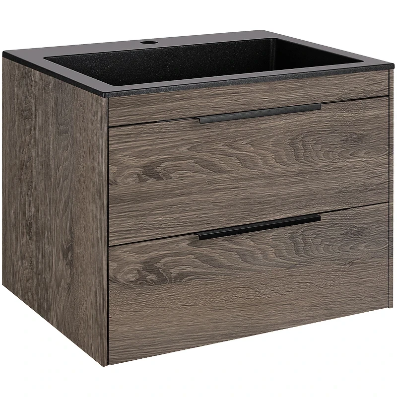 Тумба под раковину Vincea Chiara 2D 60 VMC-2C2600RO подвесная R.Oak МДФ / ЛДСП